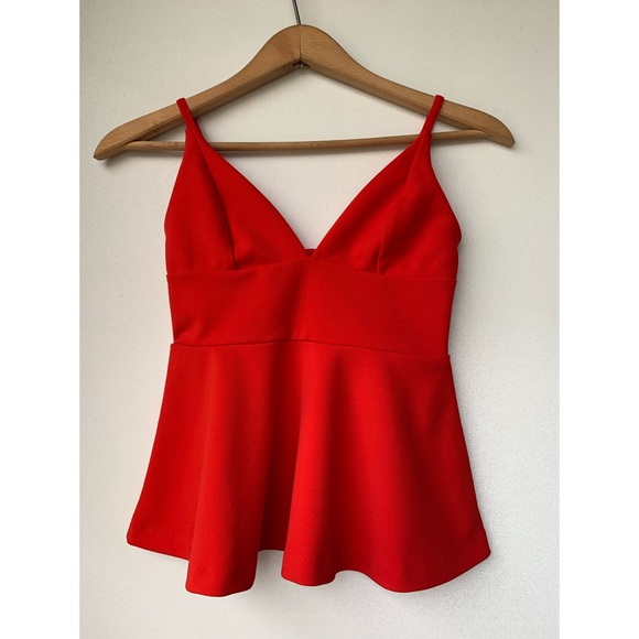COPY - Small, H&M, low cut red dressy tank top 💋 - Picture 2 of 12